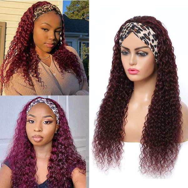 synthetic wigs 99j headband wig for black women kinky curly red burgundy glueless machine made
synthetic wigs 99j headband wig for black women kinky curly red burgundy glueless machine made