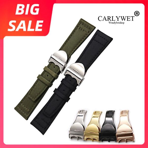 watch bands carlywet 20 21 22mm luxury nylon fabric leather band wrist strap belt with deployment clasp for, Black;brown
watch bands carlywet 20 21 22mm luxury nylon fabric leather band wrist strap belt with deployment clasp for, Black;brown