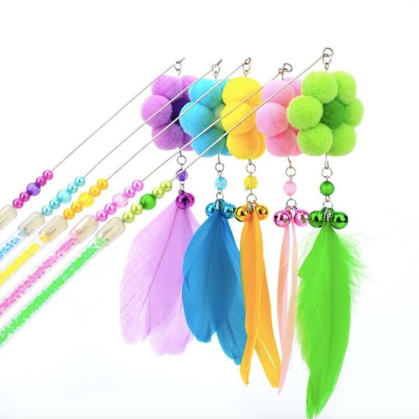 cat toys lovely kitten teaser interactive toy rod with bell and feather play fun chat small pet supplies
cat toys lovely kitten teaser interactive toy rod with bell and feather play fun chat small pet supplies