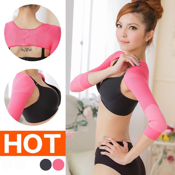 20 women's arm sleeve long correction posture hunchback shaping underwear solid color shoulder protection beauty p167, Gray
20 women's arm sleeve long correction posture hunchback shaping underwear solid color shoulder protection beauty p167, Gray