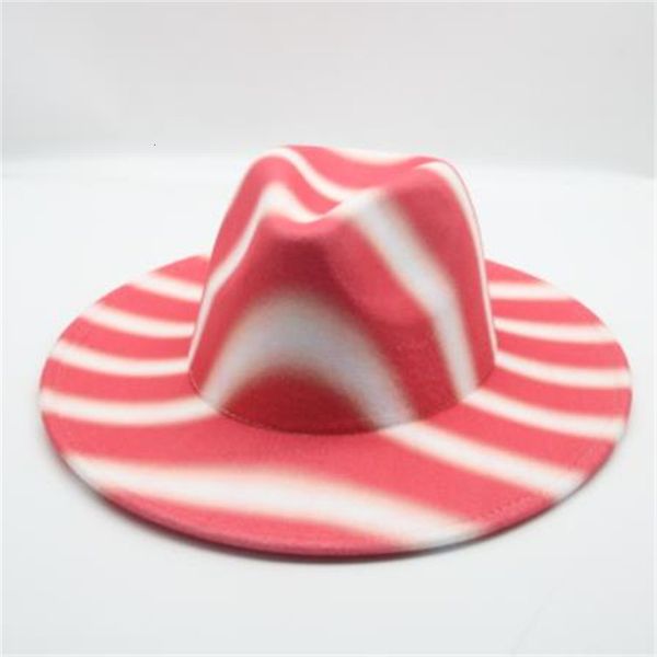 2021 new fedora hat men wide brim tie-dye multicolor winter striped pink purple casual designed jazz felted women hats zvsg, Blue;gray
2021 new fedora hat men wide brim tie-dye multicolor winter striped pink purple casual designed jazz felted women hats zvsg, Blue;gray