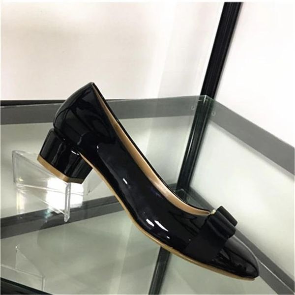 dress shoes fashion autumn brand chunky heel butterfly knot red patent leather women round toe ladies pumps high heels, Black
dress shoes fashion autumn brand chunky heel butterfly knot red patent leather women round toe ladies pumps high heels, Black