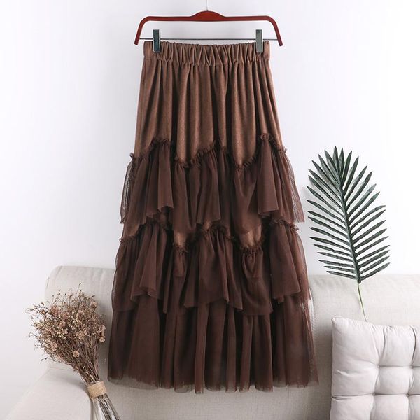 skirts a bust pleated skirt word net veil female han edition of the winter long irregular patchwork posed, Black
skirts a bust pleated skirt word net veil female han edition of the winter long irregular patchwork posed, Black