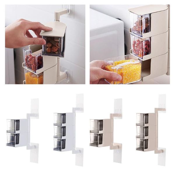 storage bottles & jars degree rotating wall mount spice rack seasoning box kitchen sugar salt containers organizer tools
storage bottles & jars degree rotating wall mount spice rack seasoning box kitchen sugar salt containers organizer tools