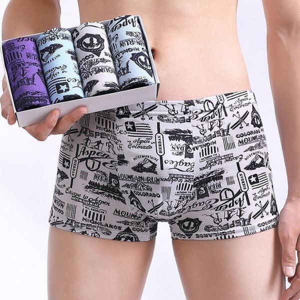 underpants laamei 4pcs color printed letters shorts breathable seamless boxer ventilate comfortable short for man, Black;white
underpants laamei 4pcs color printed letters shorts breathable seamless boxer ventilate comfortable short for man, Black;white