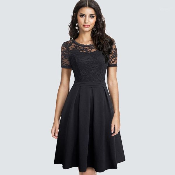 casual dresses women vintage chic lace hollow vestidos elegant fashion a-line party dress ha203, Black;gray
casual dresses women vintage chic lace hollow vestidos elegant fashion a-line party dress ha203, Black;gray
