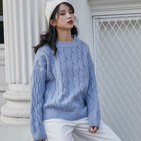 2021 new winter women thickness sweater casual female o-neck loose fit knitted pullovers solid color knitwear ladies 0xay, White;black
2021 new winter women thickness sweater casual female o-neck loose fit knitted pullovers solid color knitwear ladies 0xay, White;black