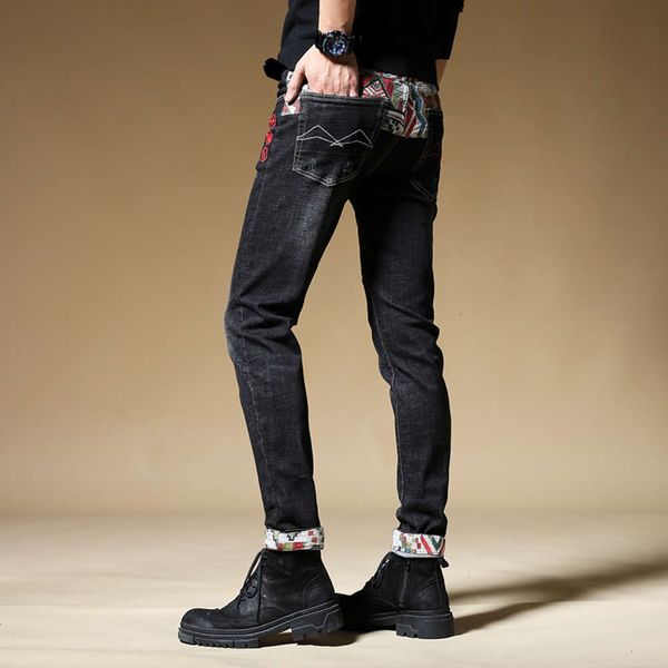 spring and autumn new jeans korean trend slim straight men's fashion brand elastic casual pantswinter, Blue
spring and autumn new jeans korean trend slim straight men's fashion brand elastic casual pantswinter, Blue