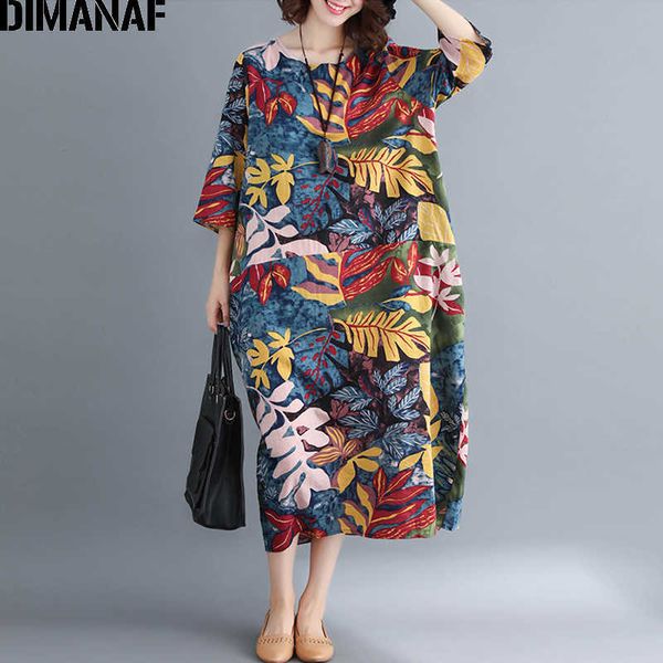 women dress big size linen print leaves autumn femme lady elegant vestidos loose vintage large clothing long 210531, Black;gray
women dress big size linen print leaves autumn femme lady elegant vestidos loose vintage large clothing long 210531, Black;gray