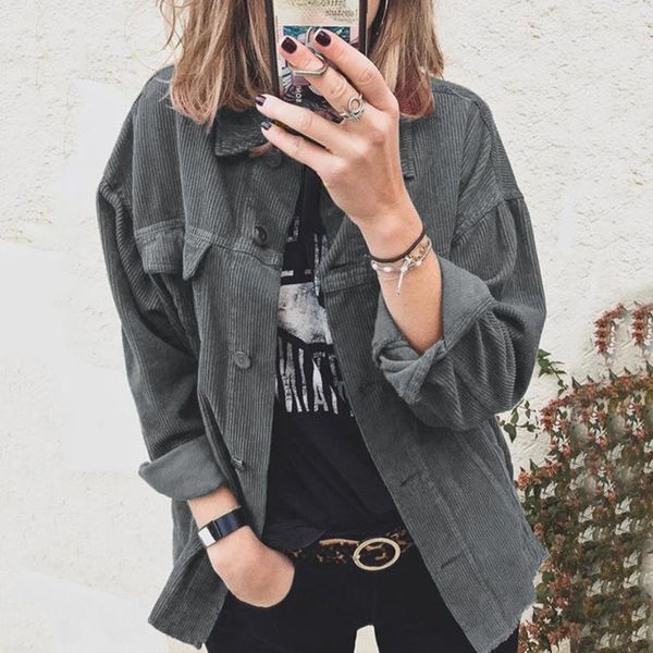 women's jackets cargo women autumn winter outwear vintage korean casual lapel coat harajuku ladies loose pocket jacket streetwear blous, Black;brown
women's jackets cargo women autumn winter outwear vintage korean casual lapel coat harajuku ladies loose pocket jacket streetwear blous, Black;brown