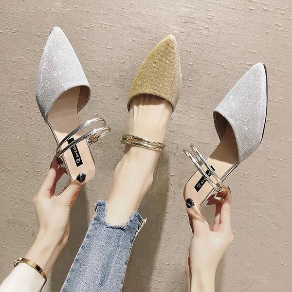 sandals women's shoes pointed toe slippers outdoor 2021 spring fashion two wear thick heel, Black
sandals women's shoes pointed toe slippers outdoor 2021 spring fashion two wear thick heel, Black