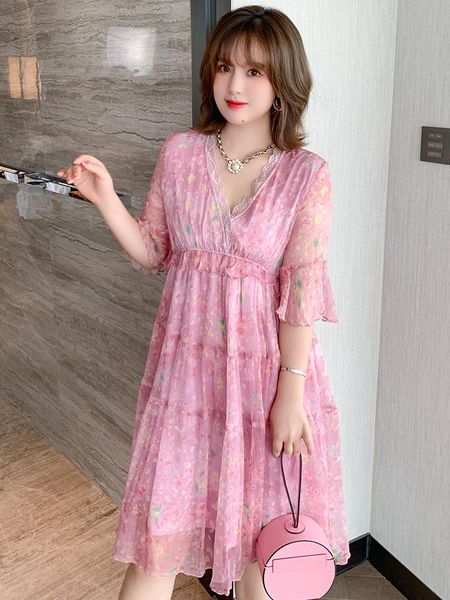 casual dresses v - neck horn sleeve splice lace printed pure silk fairy women summer dress, Black;gray
casual dresses v - neck horn sleeve splice lace printed pure silk fairy women summer dress, Black;gray