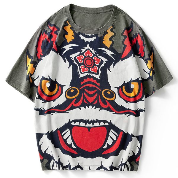 men's jackets round neck cotton t-shirt, brand clothing, lion dance printed short sleeve street , in 2021, Black;brown
men's jackets round neck cotton t-shirt, brand clothing, lion dance printed short sleeve street , in 2021, Black;brown