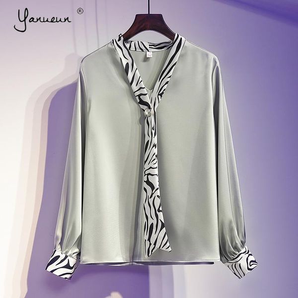 women's blouses & shirts yanueun womens patchwork zebra tie chiffon blouse ol style femme summer fashion high street elegant plus size, White
women's blouses & shirts yanueun womens patchwork zebra tie chiffon blouse ol style femme summer fashion high street elegant plus size, White