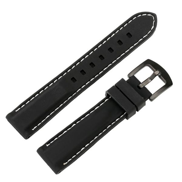watch bands 20/22/24mm lug width waterproof silicone black pin buckle wristband replacement straps with 2 pair spring bars, Black;brown
watch bands 20/22/24mm lug width waterproof silicone black pin buckle wristband replacement straps with 2 pair spring bars, Black;brown