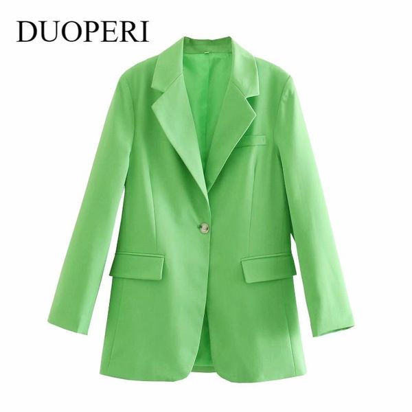 women's suits & blazers duoperi office lady fashion light green blazer with pockets women long sleeves casual basic style coat woman ou, White;black
women's suits & blazers duoperi office lady fashion light green blazer with pockets women long sleeves casual basic style coat woman ou, White;black