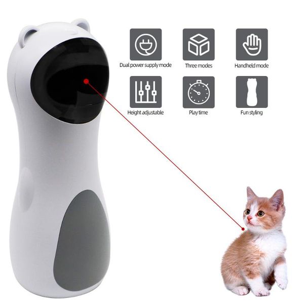 automatic cat toy teaser cat laser smart teasing pet interactive training entertaining toy multi-angle adjustable usb charge
automatic cat toy teaser cat laser smart teasing pet interactive training entertaining toy multi-angle adjustable usb charge