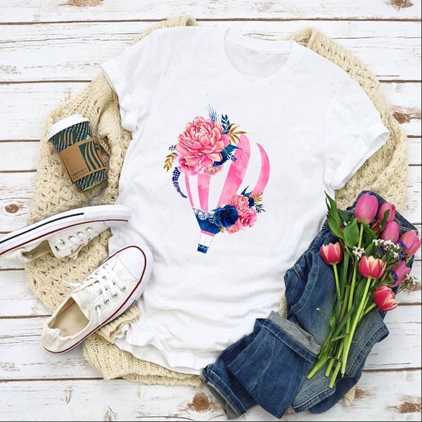 women graphic flower balloon cute 90s fashion print summer shirt lady clothes t shirt womens clothing tee female t shirt, White
women graphic flower balloon cute 90s fashion print summer shirt lady clothes t shirt womens clothing tee female t shirt, White