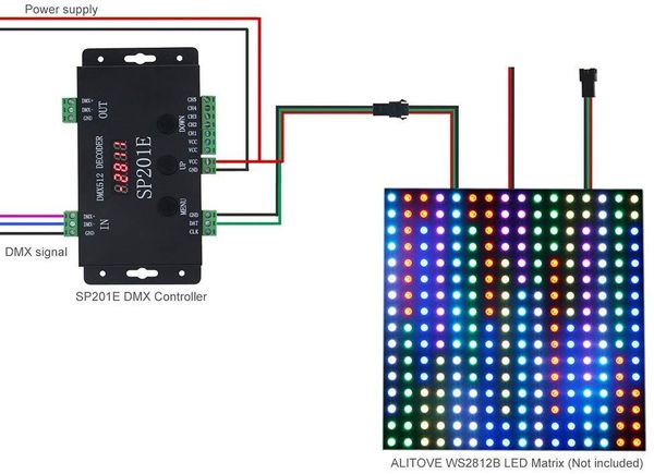 ws2812b ws2811 dmx to spi controller decoder, w/ 99 color modes, sp201e 5 channel dmx 512 rgb ww decoder controller for sk6812
ws2812b ws2811 dmx to spi controller decoder, w/ 99 color modes, sp201e 5 channel dmx 512 rgb ww decoder controller for sk6812