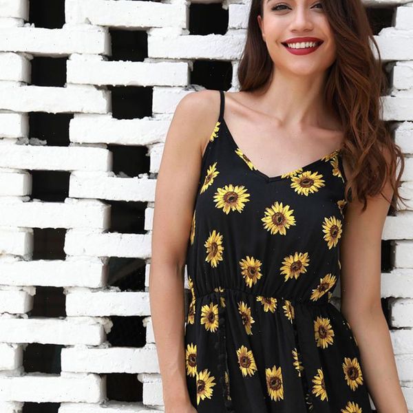 summer beach playsuit women casual sunflower print sleeveless boho camisole vintage short jumpsuit sweet romper body mujer j4s, Black;white
summer beach playsuit women casual sunflower print sleeveless boho camisole vintage short jumpsuit sweet romper body mujer j4s, Black;white