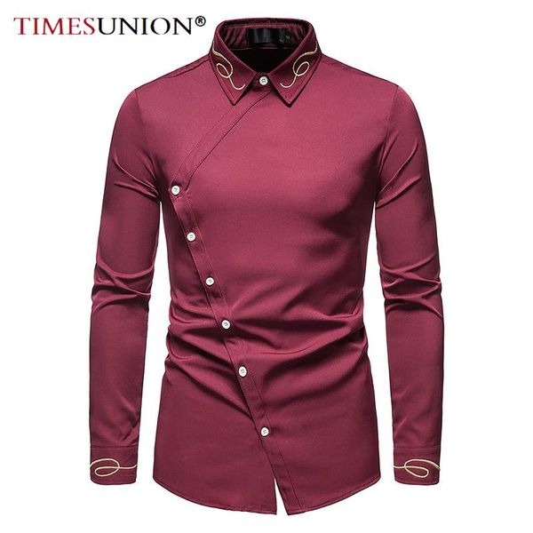 men's casual shirts 2021 style for men trendy embroidered shirt asymmetric long sleeve eur s-xxl, White;black
men's casual shirts 2021 style for men trendy embroidered shirt asymmetric long sleeve eur s-xxl, White;black