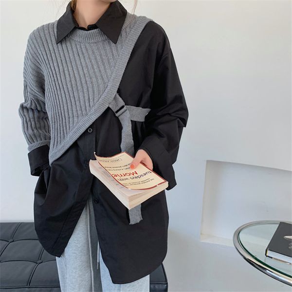 new 2021 shirts loose female stylish blouses+all match casual women slant shoulder knitted shawl a527, Black
new 2021 shirts loose female stylish blouses+all match casual women slant shoulder knitted shawl a527, Black