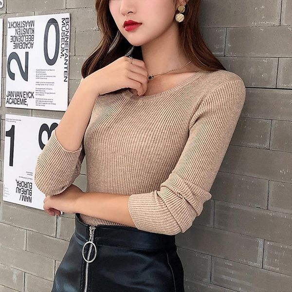 spring summer women womens sweater o neck striped pull slim fitting stretchable femme korean pullover jumper clothes jersey, White;black
spring summer women womens sweater o neck striped pull slim fitting stretchable femme korean pullover jumper clothes jersey, White;black