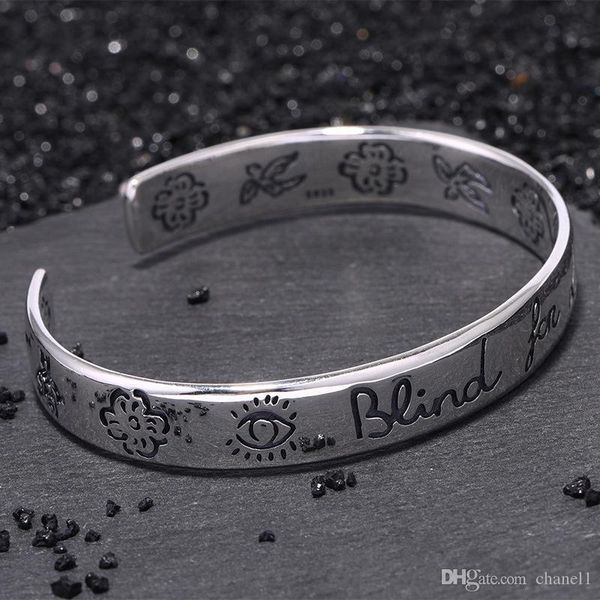 pure s925 silver open bangle women sterling vintage bracelet ins love jewelry, Black
pure s925 silver open bangle women sterling vintage bracelet ins love jewelry, Black
