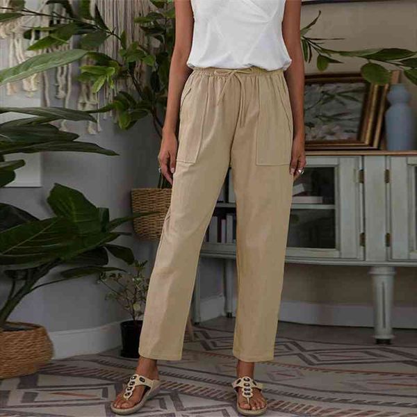 cotton linen pants women summer ankle length trousers drawstring elastic waist big pockets casual loose plus size pants female, Black;white
cotton linen pants women summer ankle length trousers drawstring elastic waist big pockets casual loose plus size pants female, Black;white