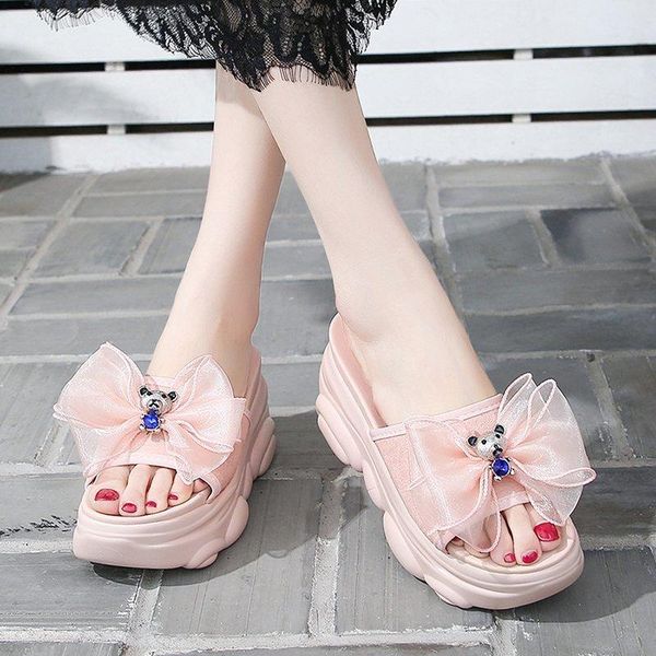 slippers platform wedges sandals women bow thick sole slides summer casual chunky beach zapatos mujer, Black
slippers platform wedges sandals women bow thick sole slides summer casual chunky beach zapatos mujer, Black