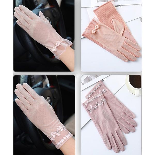 five fingers gloves summer lace women sunscreen touch screen glove silk thin breathable mesh anti-uv female skid driving, Blue;gray
five fingers gloves summer lace women sunscreen touch screen glove silk thin breathable mesh anti-uv female skid driving, Blue;gray