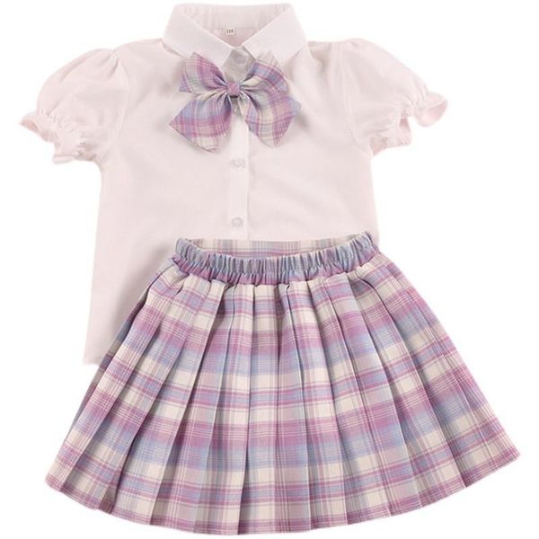 clothing sets girls plaid jk uniform set elementary school pupils pleated skirt group performance college style fashion western 2021, White
clothing sets girls plaid jk uniform set elementary school pupils pleated skirt group performance college style fashion western 2021, White