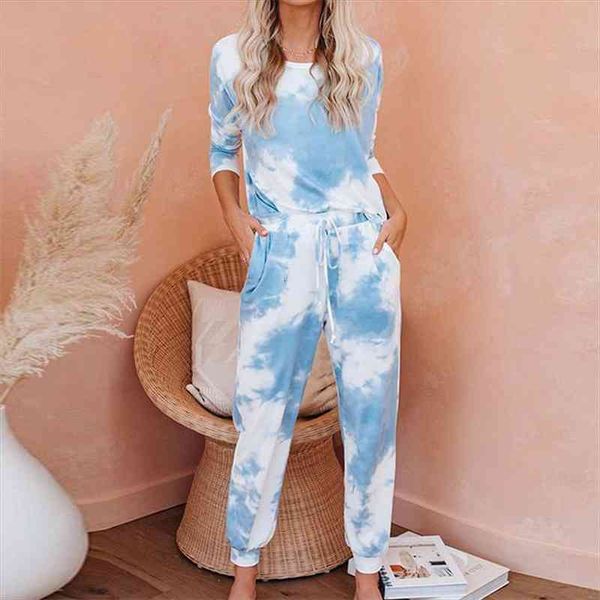 rainbowwaves sales tie dye women sleepwear pajamas set two piece pullover t shirt and pants casual tracksuit female clothing, Black;red
rainbowwaves sales tie dye women sleepwear pajamas set two piece pullover t shirt and pants casual tracksuit female clothing, Black;red