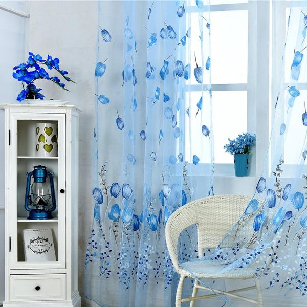 tulip tulle printed curtains window curtains sheer voile for living room bedroom home decoration multicolor 100*200cm
tulip tulle printed curtains window curtains sheer voile for living room bedroom home decoration multicolor 100*200cm