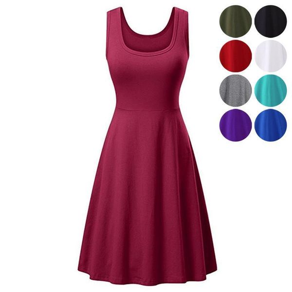 women sleeveless sundress summer holiday dress korean style clothing plus size beach robe vestidos drop shipping, Black;gray
women sleeveless sundress summer holiday dress korean style clothing plus size beach robe vestidos drop shipping, Black;gray
