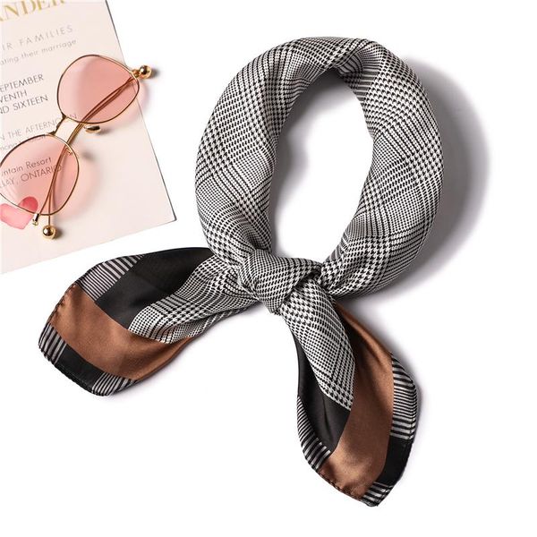 scarves women hair neck scarf silk shawls and wraps fashion plaid head bag tie square foulard pashmina 2021, Blue;gray
scarves women hair neck scarf silk shawls and wraps fashion plaid head bag tie square foulard pashmina 2021, Blue;gray