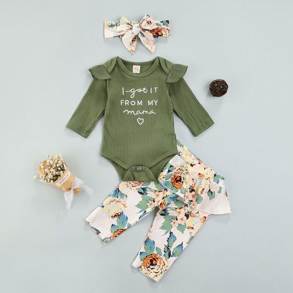 clothing sets autumn 3pcs baby girls outfits letter pattern sleeve o-neck playsuits flower print ruffle pants bow headband, White
clothing sets autumn 3pcs baby girls outfits letter pattern sleeve o-neck playsuits flower print ruffle pants bow headband, White