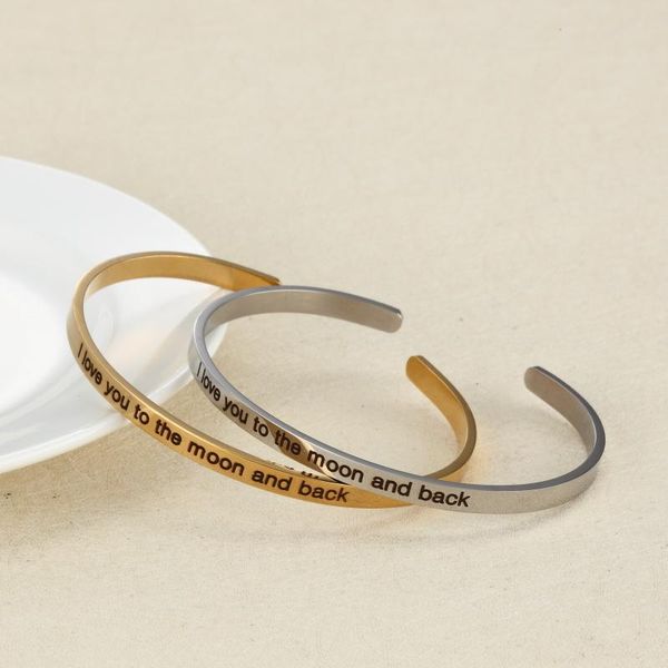 bangle 4mm stainless steel bar engraved i love you to the moon and back inspirational quote cuff mantra bracelet for men, Black
bangle 4mm stainless steel bar engraved i love you to the moon and back inspirational quote cuff mantra bracelet for men, Black