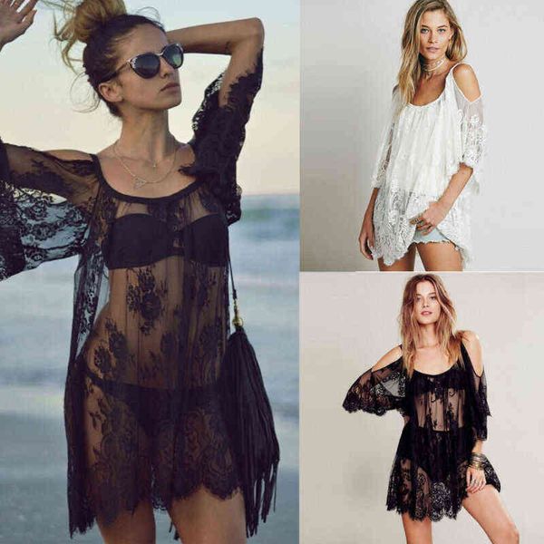 women beachwear summer swimwear beach wear cover up kaftan ladies dress, White;black
women beachwear summer swimwear beach wear cover up kaftan ladies dress, White;black