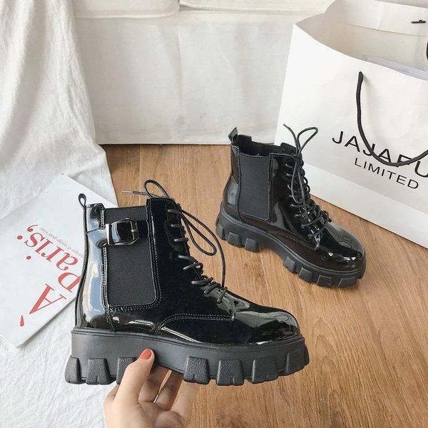 boots real soft leather nude women's british style autumn and winter 2021 casual shoes fashion round toe botas, Black
boots real soft leather nude women's british style autumn and winter 2021 casual shoes fashion round toe botas, Black