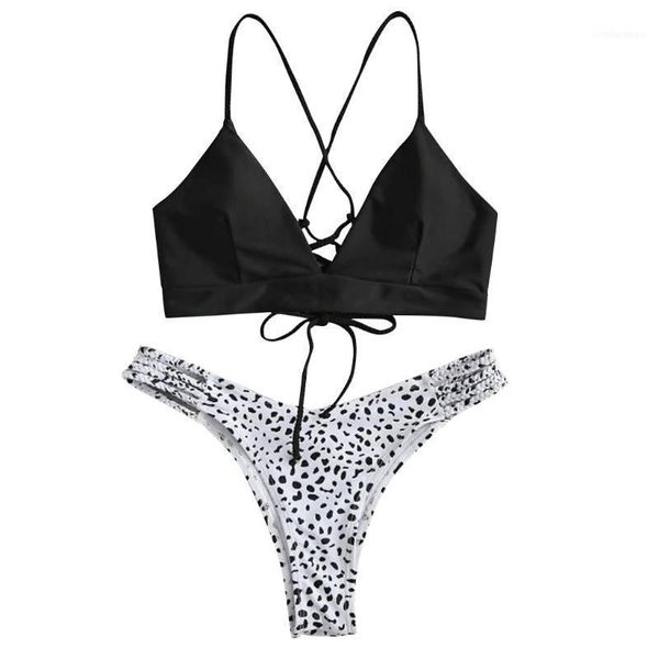 women's swimwear women polka dot micro bikini off shoulder bandage push up bandeau white black separate bathing suit1
women's swimwear women polka dot micro bikini off shoulder bandage push up bandeau white black separate bathing suit1