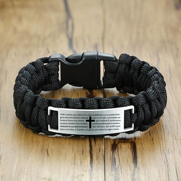 tennis multi function climbing camping black bracelet for men braided wristband rope chains brazelet male jewelry, Golden;silver
tennis multi function climbing camping black bracelet for men braided wristband rope chains brazelet male jewelry, Golden;silver