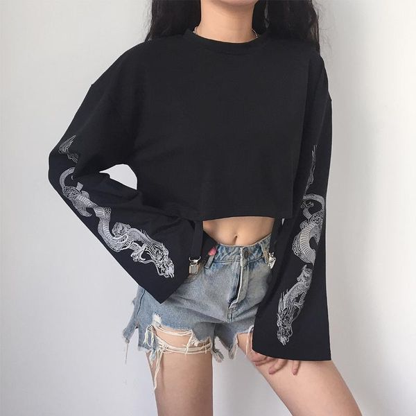 women's hoodies & sweatshirts sweatshirt long sleeve o-neck pullovers autumn women dragon print loose casual tracksuit, Black
women's hoodies & sweatshirts sweatshirt long sleeve o-neck pullovers autumn women dragon print loose casual tracksuit, Black