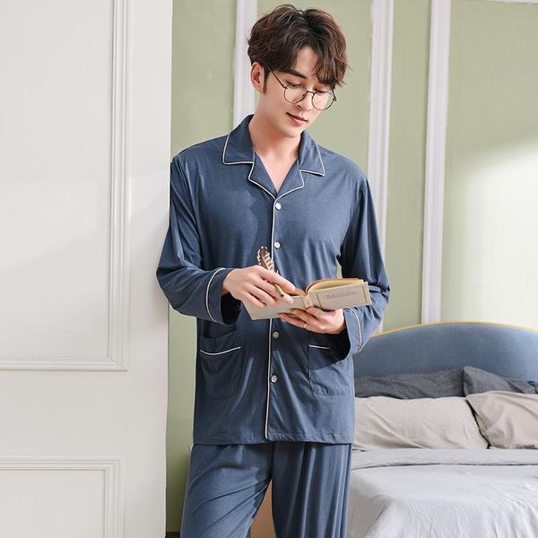 men's pajamas spring long sleeve modal cotton pyjamas sleepwear male simple lounge pajama sets plus size nightwear -3xl, Black;brown
men's pajamas spring long sleeve modal cotton pyjamas sleepwear male simple lounge pajama sets plus size nightwear -3xl, Black;brown