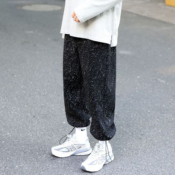 2021 new autumn bright color sweatpants men's fashion casual joggers pants men streetwear wild loose hip-hop straight trousers mens m-5, Black
2021 new autumn bright color sweatpants men's fashion casual joggers pants men streetwear wild loose hip-hop straight trousers mens m-5, Black