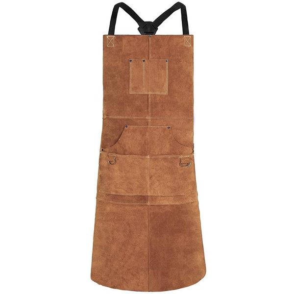 aprons leather welding apron - heat & flame-resistant heavy duty work forge with 6 pockets, 42inch large
aprons leather welding apron - heat & flame-resistant heavy duty work forge with 6 pockets, 42inch large