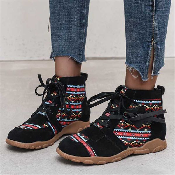 boots 2021 autumn mixed colors women's casual flat lace-up short retro round toe leather patchwork ankle zapatos mujer, Black
boots 2021 autumn mixed colors women's casual flat lace-up short retro round toe leather patchwork ankle zapatos mujer, Black