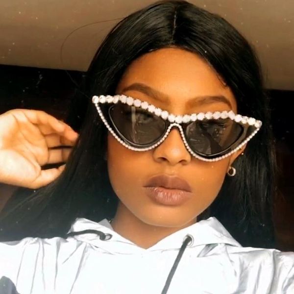 sunglasses luxury diamond rhinestones cat eye fashion small frame vintage women sun triangle star glasses crystal shades ch, White;black
sunglasses luxury diamond rhinestones cat eye fashion small frame vintage women sun triangle star glasses crystal shades ch, White;black