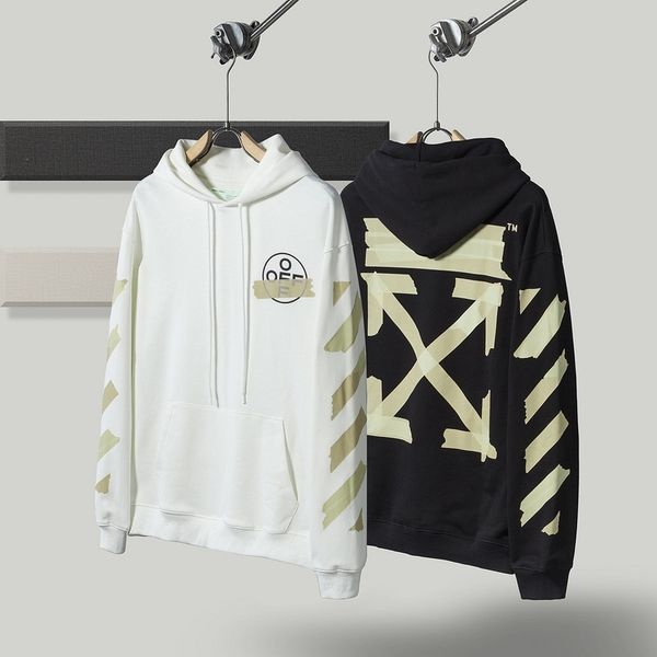 2020 autumn and winter menswear youth ow tide brand annual adhesive tape printed hoodie, Black
2020 autumn and winter menswear youth ow tide brand annual adhesive tape printed hoodie, Black