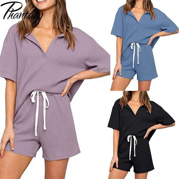 women's t-shirt phantasy women home wear solid color casual short-sleeved shorts two-piece suit plus size short wide-leg pants, White
women's t-shirt phantasy women home wear solid color casual short-sleeved shorts two-piece suit plus size short wide-leg pants, White